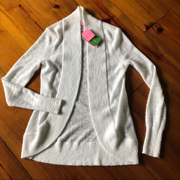 NWT Lilly Pulitzer White Amalie Cardigan XS - Picture 7 of 8